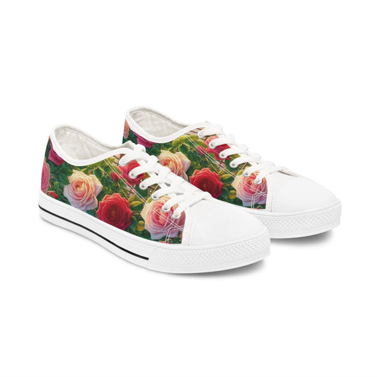 Women's Roses Garden Low Top Sneakers