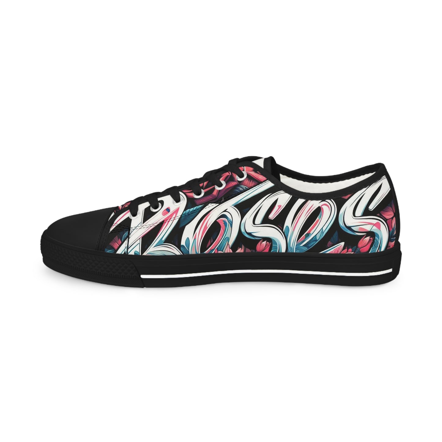 Men's Low Top Rose Graffiti #11 Sneakers