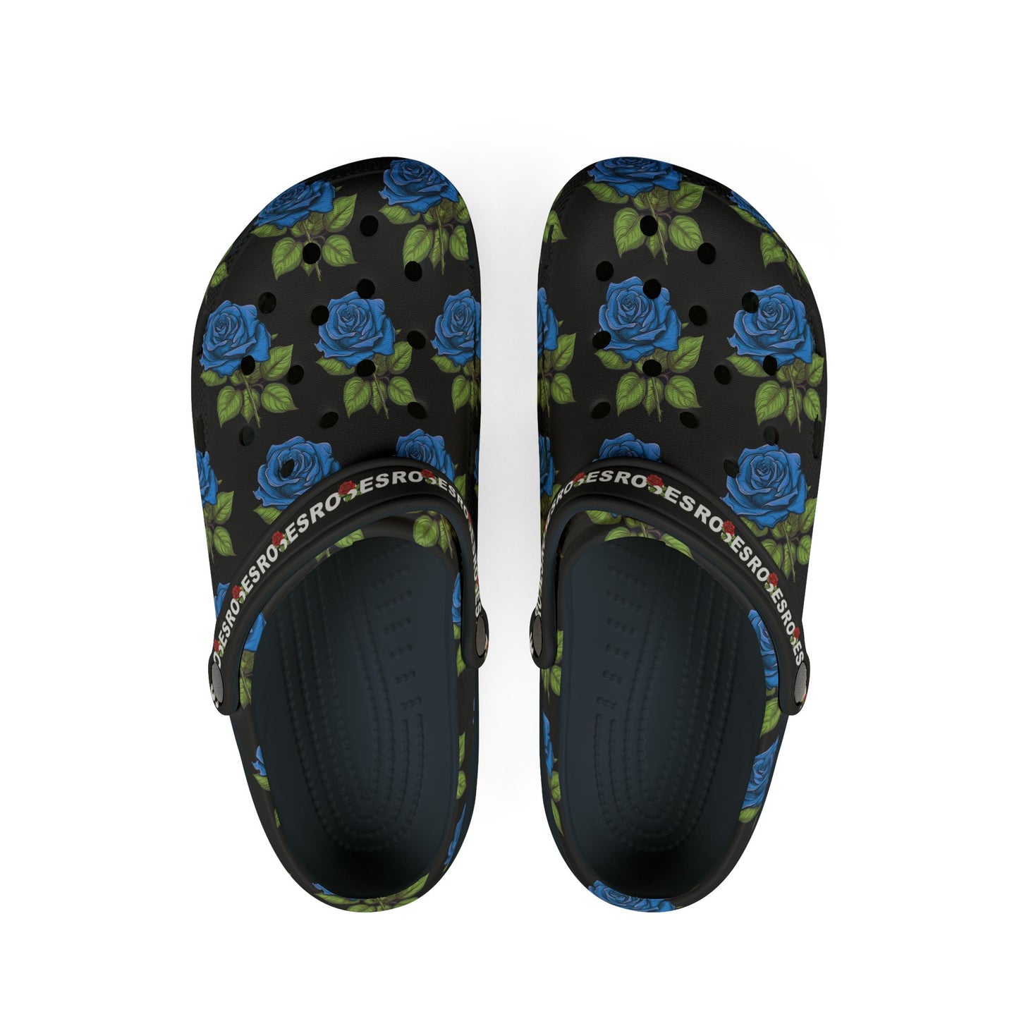 Blue Roses Clogs