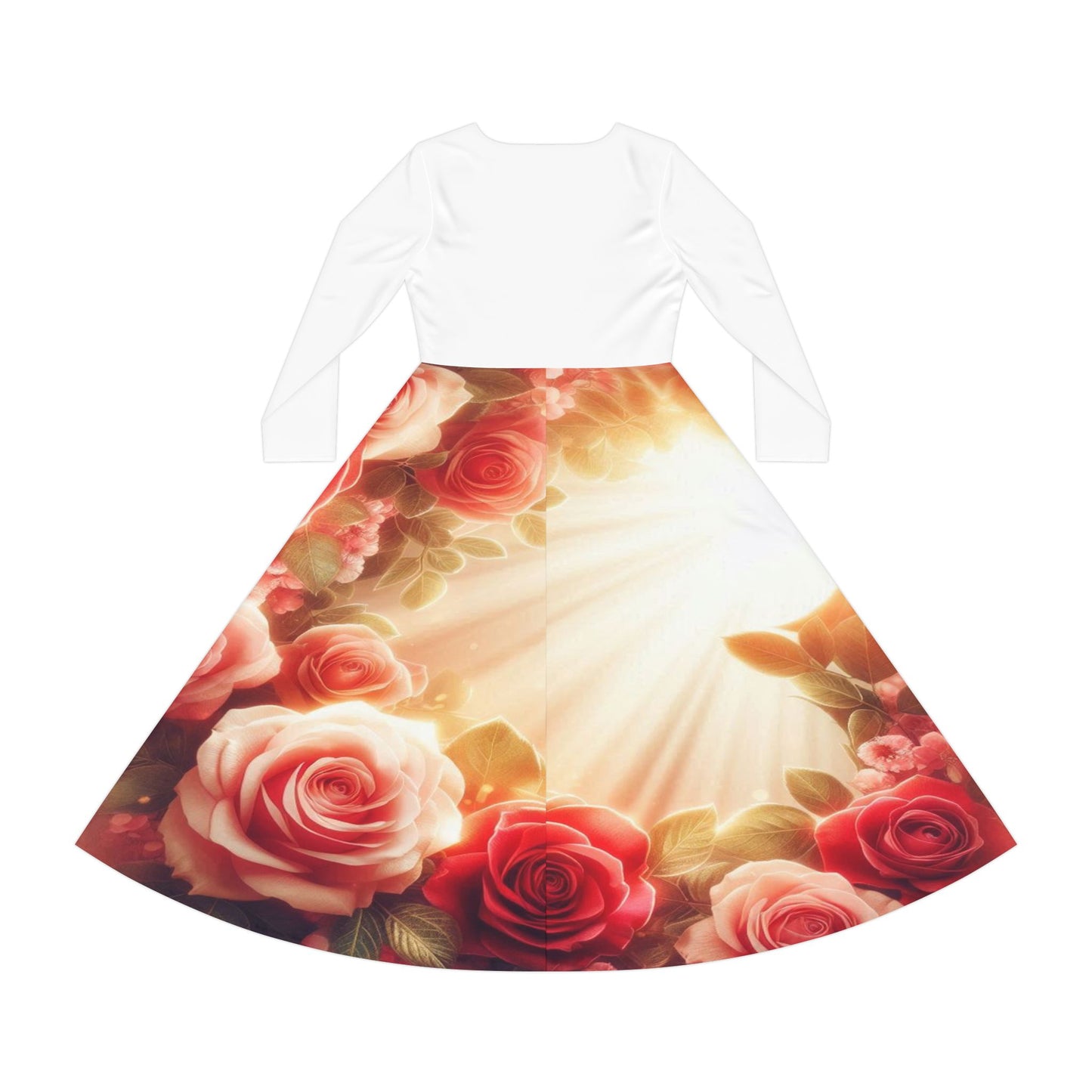 Roses Long Sleeve Sunshine Worship Dress