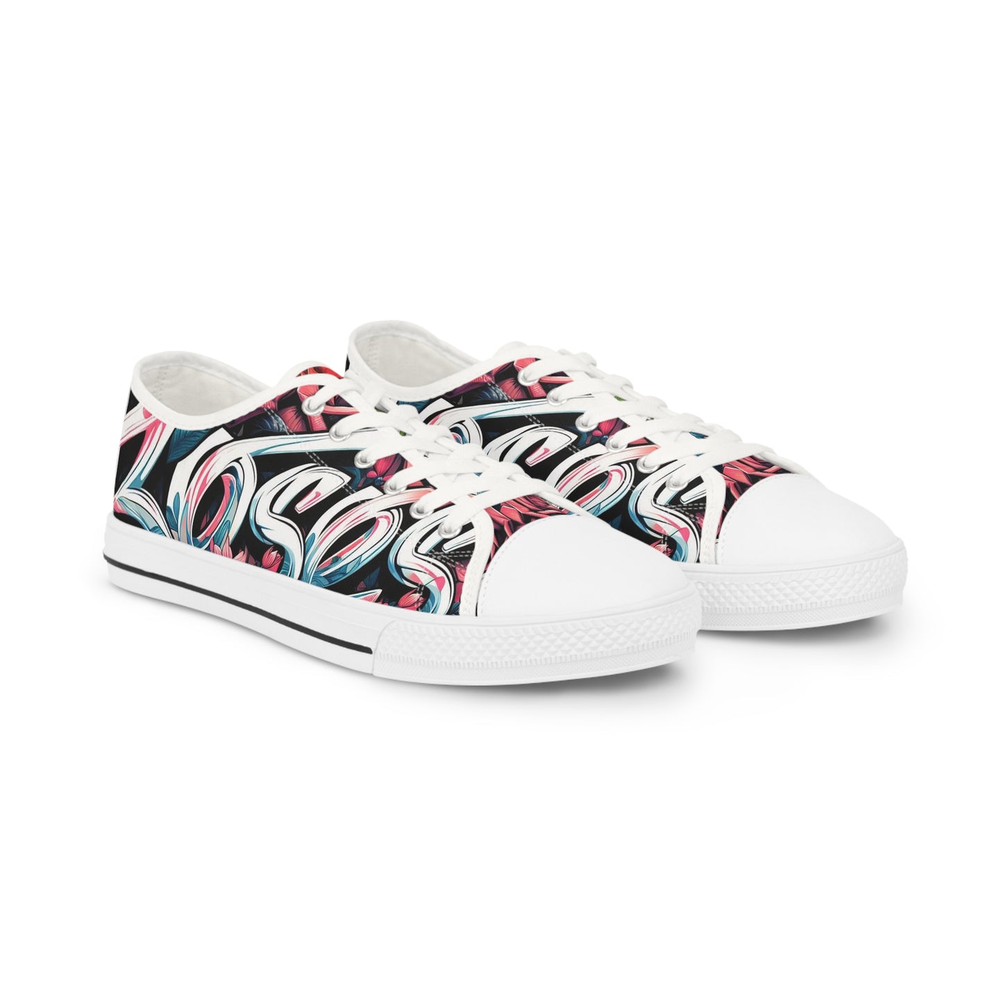 Men's Low Top Rose Graffiti #11 Sneakers