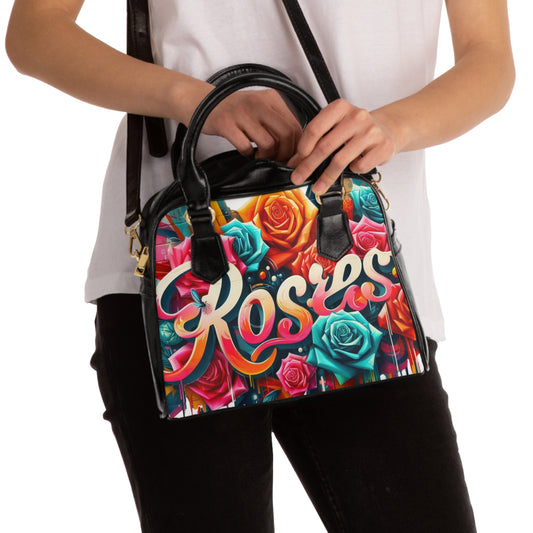 Roses Graffiti #3 Shoulder Handbag