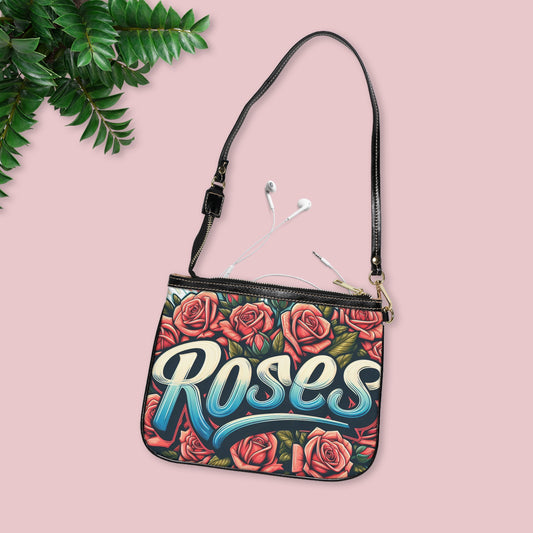 Roses Graffiti #16 Small Shoulder Bag