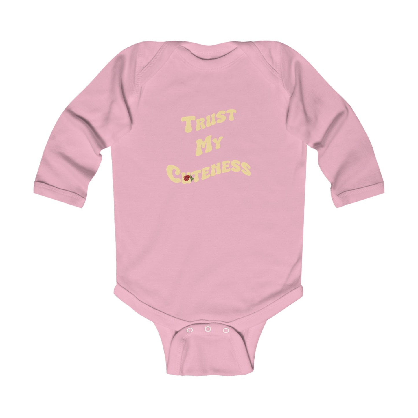 Trust My Cuteness Infant Long Sleeve Bodysuit