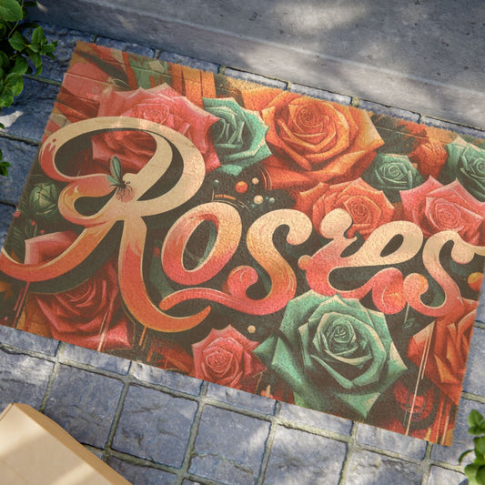 Roses Graffiti #1 Doormat