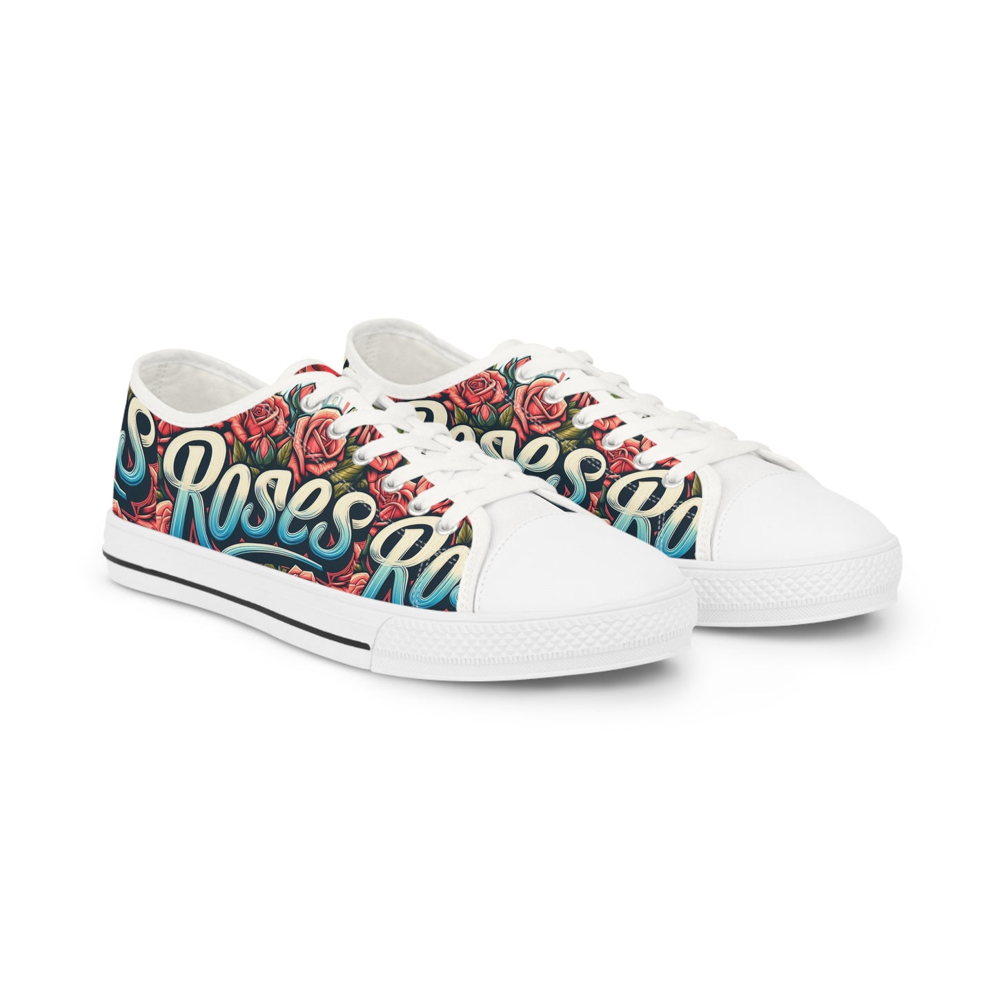 Men's Low Top Rose Graffiti #16 Sneakers