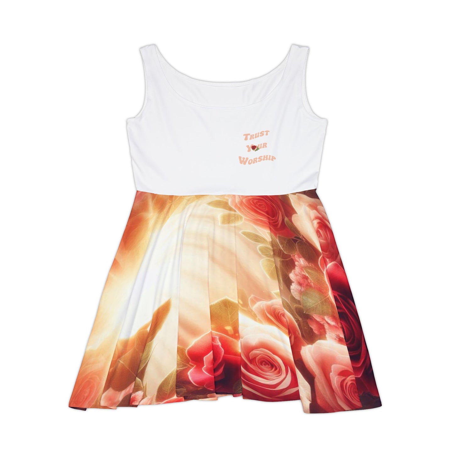 Roses Sunshine Sleeveless Worship Dress