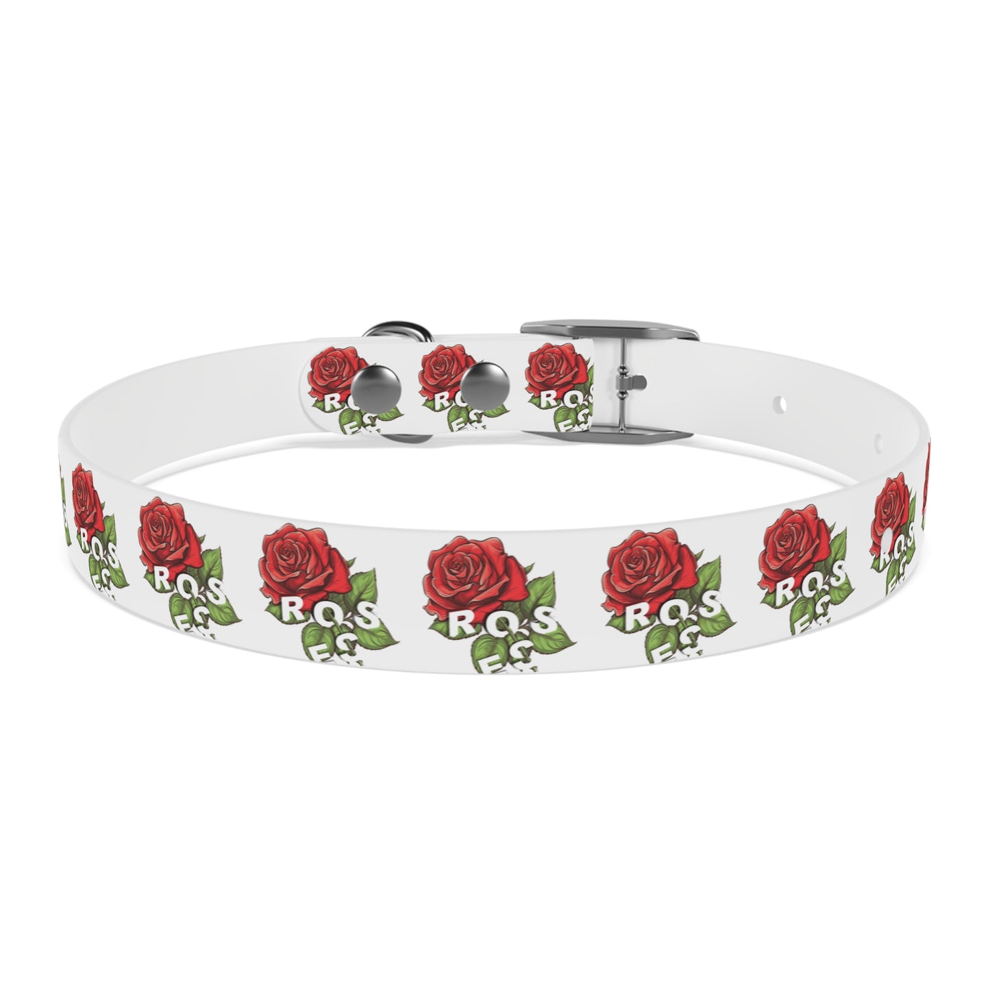 Roses Red Dog Collar