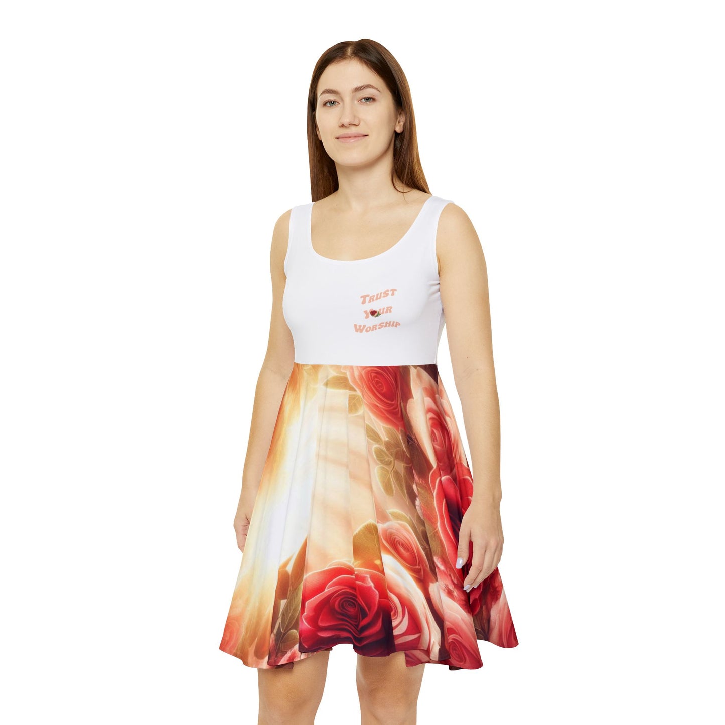 Roses Sunshine Sleeveless Worship Dress