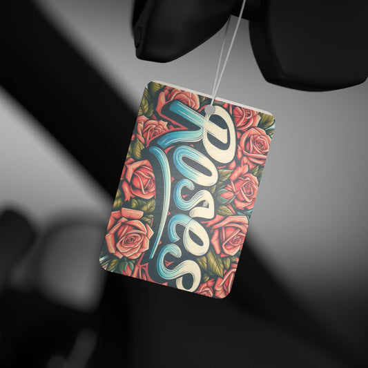 Roses Pine Scent Car Air Freshener