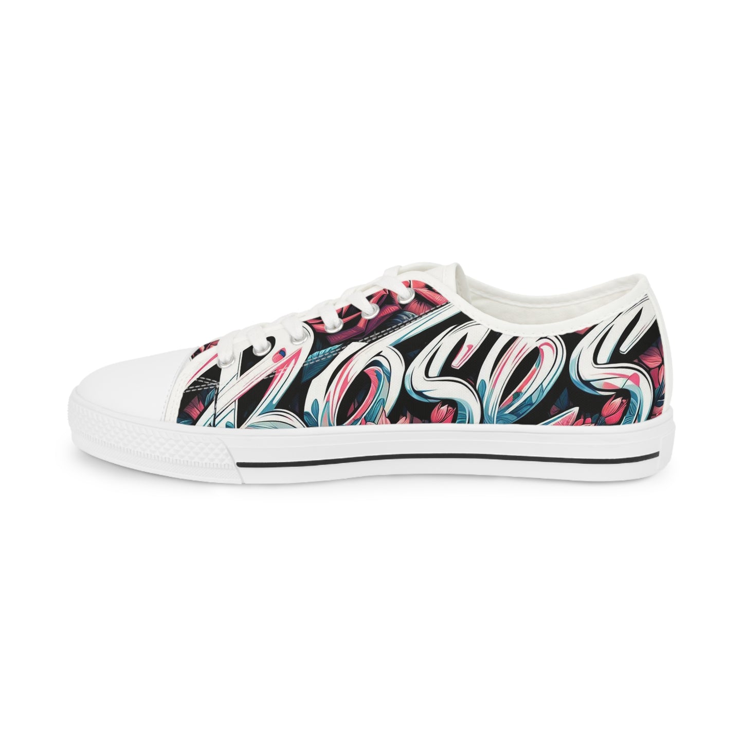 Men's Low Top Rose Graffiti #11 Sneakers