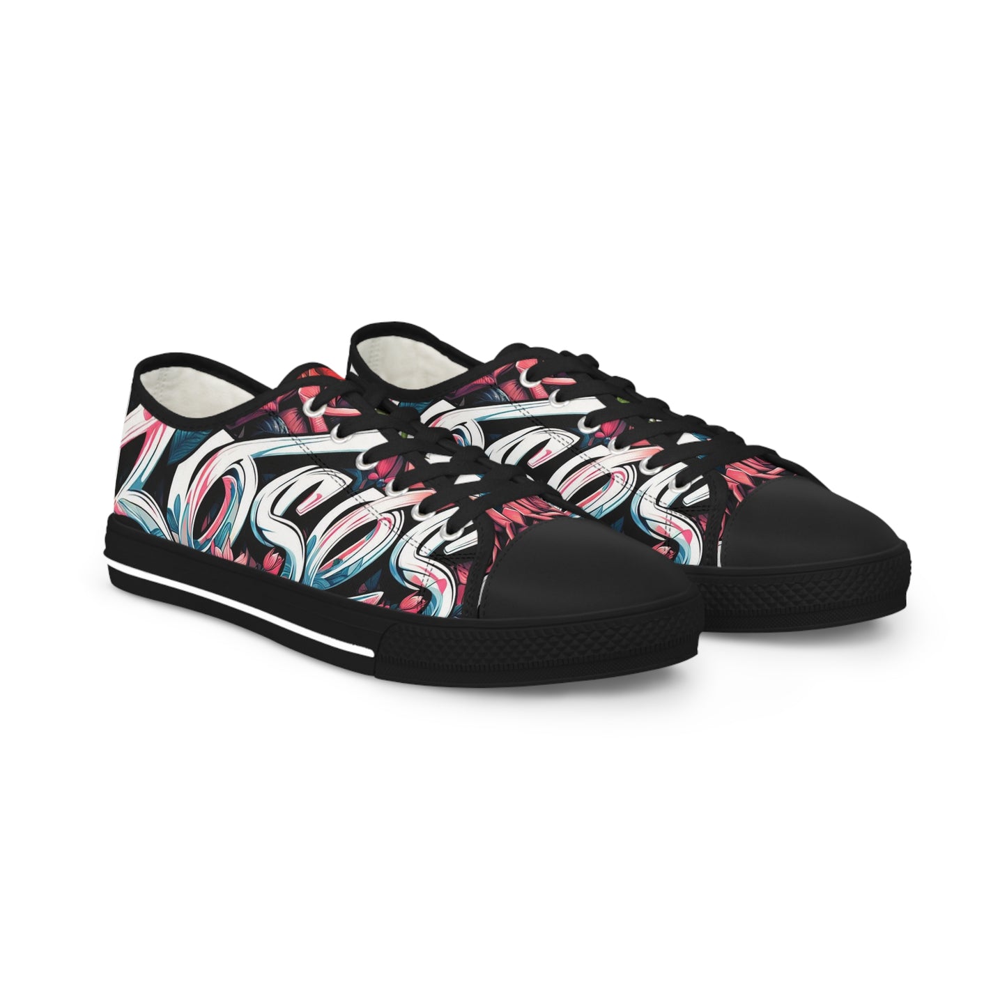 Men's Low Top Rose Graffiti #11 Sneakers