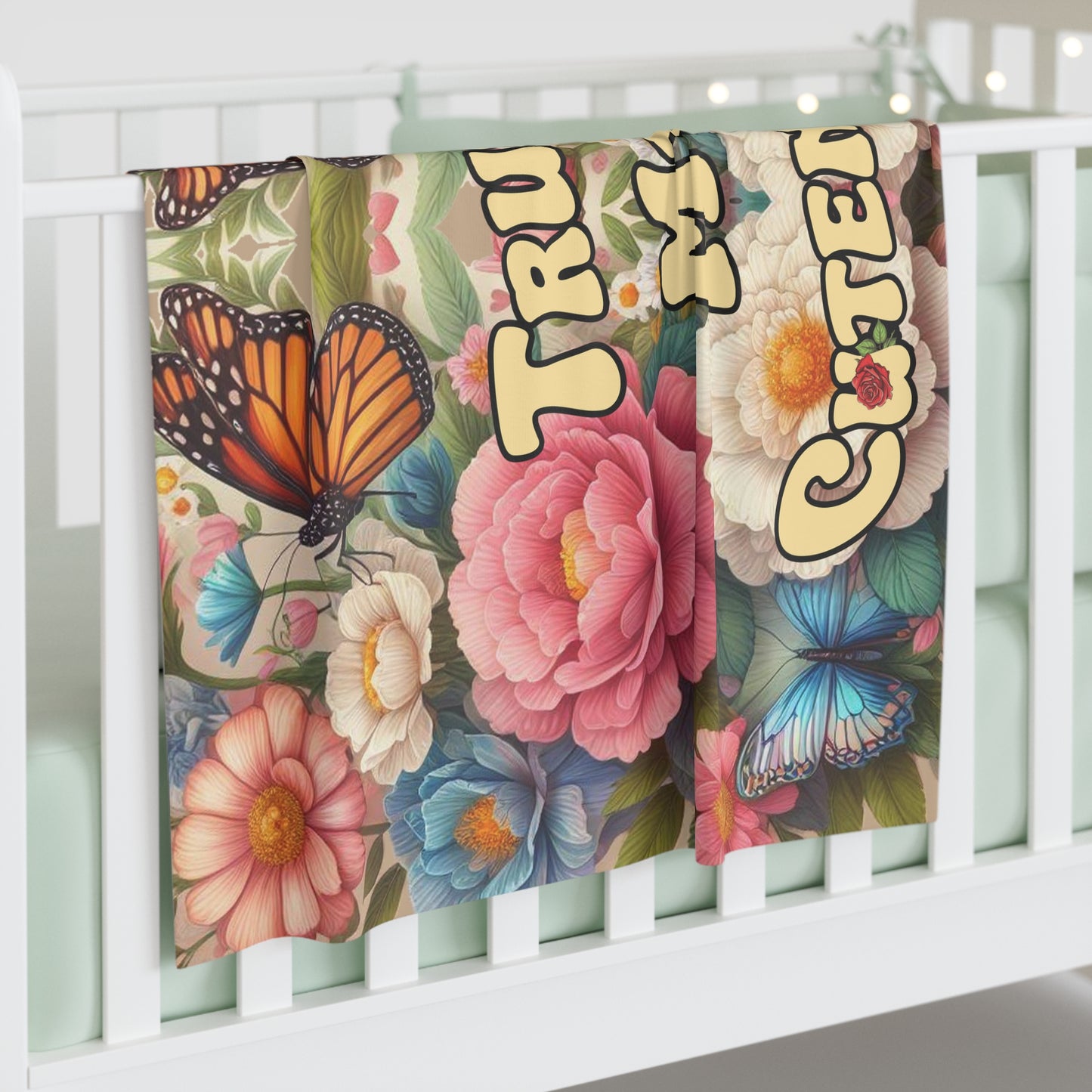 Spring Roses Swaddle Blanket