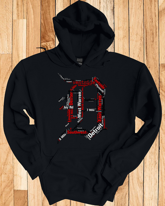 Detroit Streets Red Wings Hometown Hoodie Youth