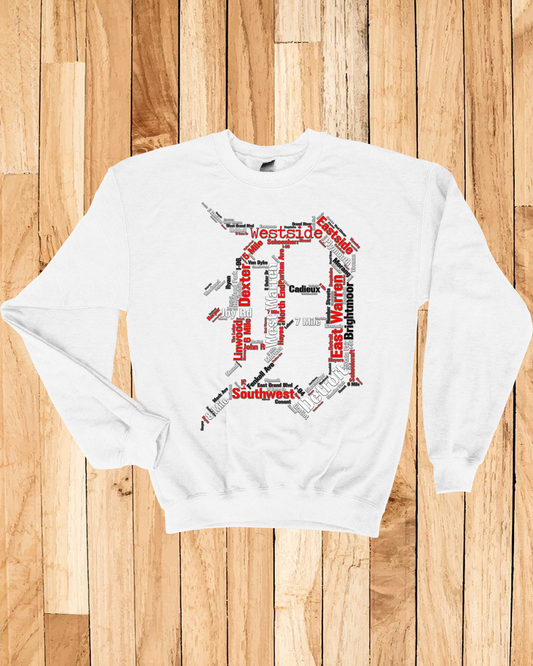 Detroit Streets Red Wings Hometown Sweatshirt