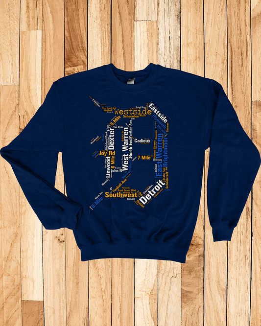 Detroit Streets Tigers Hometown Sweatshirt