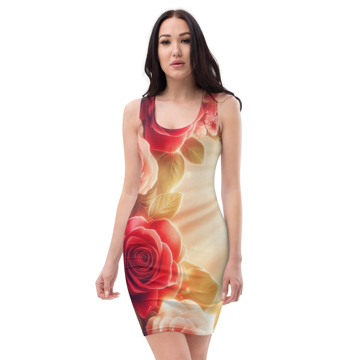 Roses Spring Sunshine Bodycon Dress