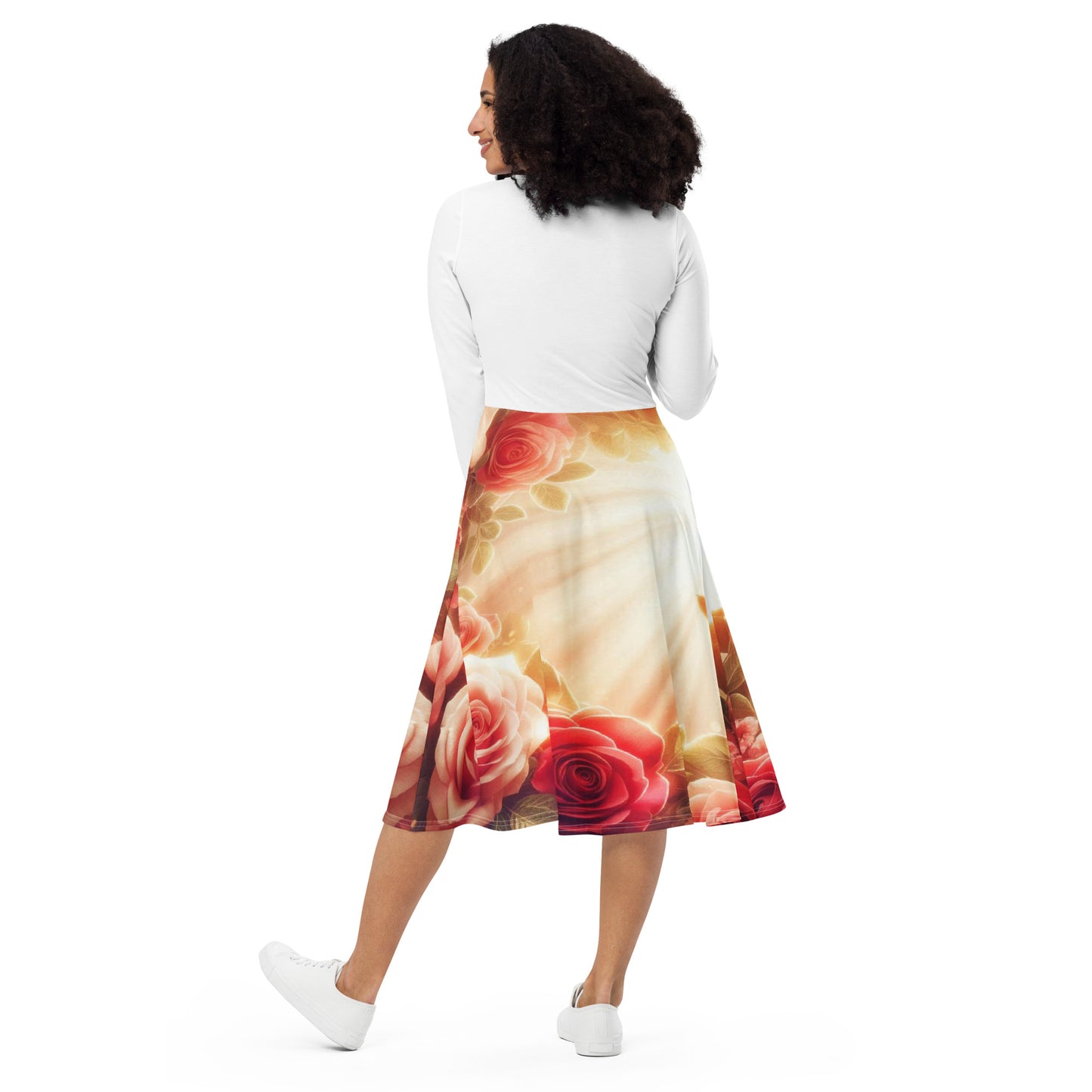 Roses Long Sleeve Sunshine Worship Dress